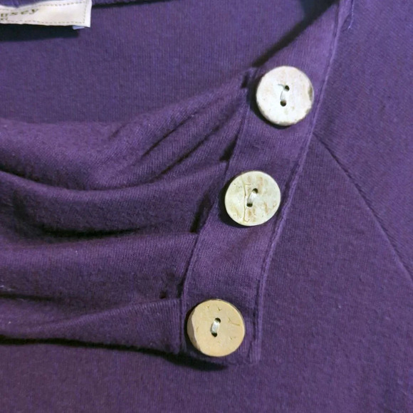 Raglan Long Sleeve Cowl Neck Pullover with Pockets Size XL - Picture 4 of 9